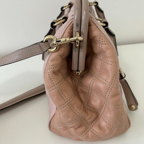 Authentic Marc Jacobs Leather Quilted Stam Handbag - Picture 4 of 9
